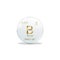 Boron symbol - B. Element of the periodic table on white ball with golden signs. White background
