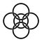 Borromean cross symbol