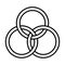 Borromean rings symbol