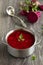 Borsch with beets.