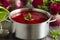 borsch with beets.