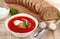 Borsch. Russian national red soup