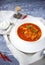 Borsch, russian national red soup