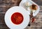 Borsch - ukrainian and russian national red soup