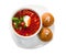 Borsch.Ukrainian and russian soup