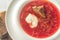 Borsch - Ukrainian traditional beetroot soup