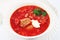 Borscht Traditional Russian red soup