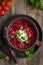 Borscht, Ukrainian and Russian beetroot soup