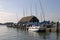 Bosham Quay at high tide. UK