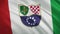 Bosnia and Herzegovina Federation - Waving flag video background