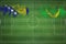 Bosnia and Herzegovina vs Mauritania Soccer Match, national colors, national flags, soccer field, football game, Copy space