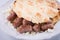 Bosnian cevapcici, minced meat kebab