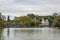 Bosques de Palermo Palermo Woods lake with Sivori Museum on background - Buenos Aires, Argentina