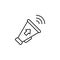 boss, announcer, megaphone icon. Element of marketing for mobile concept and web apps icon. Thin line icon for website design and