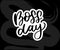 boss day vintage lettering background vector calligraphy