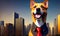 Boss dog of the city. Generative AI