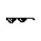 Boss glasses meme vector illustration. Thug life design