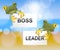 Boss Vs Leader Frogs Mean Leading A Team Better Than Managing 3d Illustration