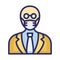 Boss Wearing mask Vector Icon which can easily modify or edit