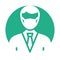 Boss Wearing mask Vector Icon which can easily modify or edit