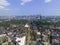 Boston Back Bay aerial view, Brookline, MA, USA