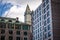 Boston buildings and Custom House Clock Tower - Boston, Massachusetts, USA