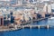 Boston Cityscapes, Aerial view of Boston skyline from Prudential Center in a sunny day