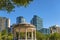 Boston Commons Parkman Bandstand and Skyline