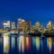 Boston downtown skyline panorama