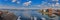 Boston harbor panorama