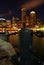 Boston Illuminated at Night from