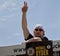 BOSTON, MA, USA - JUNE 18: Michael Ryder celebrates the Stanley cup victory at the Boston Bruins parade after winning the cup for