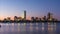 Boston, Massachusetts, USA skyline from across the Charles River