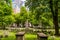 Boston\'s Freedom trail with Granary Burying Ground