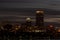 Boston skyline at dusk