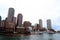 Boston Skyline Harbor View