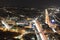 Boston Skyline at night, Massachusetts, USA