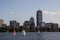 Boston Skyline and Sailboats along Charles River