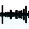 Boston skyline with text