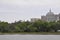 Boston Skyscrapers from Charles river Cruise in Massachusettes State of USA