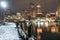 Boston Waterfront and Skyline in Winter
