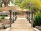 Botanic garden bridge walkway in Santa Barbara California.