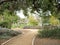 Botanic garden path walkway in Santa Barbara California