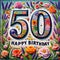 Botanical Display Mosaic for 50th Birthday Splendor