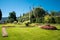 Botanical gardens, Borromeo palace, Isola bella, lake Lago Maggiore, Italy.