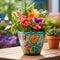 Botanical Oasis: Vibrant Handcrafted Flowerpots Enchanting Every Corner