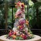 Botanical Paradise: A Garden-Inspired Multi-tiered Wedding Cake