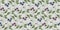 Botanical seamless pattern with vintage graphic blueberries and leaves