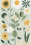 Botanical Serenity: Minimalist Floral Art