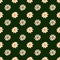 Botany seamless pattern with decorative daisy flowers ornament